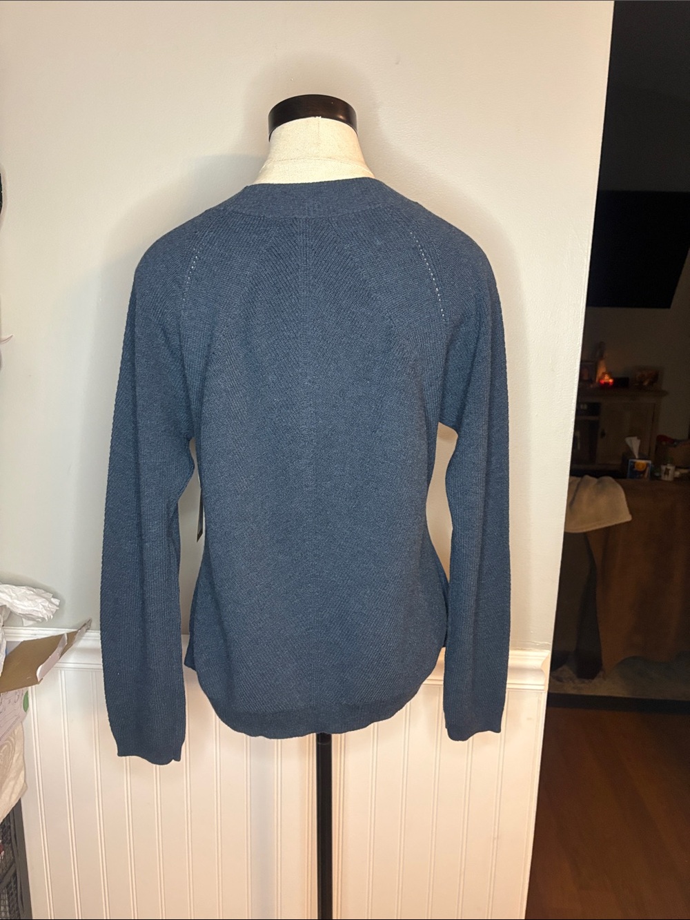 Title Nine Women's Slate Blue Crewneck Sweater - Picture 3 of 8